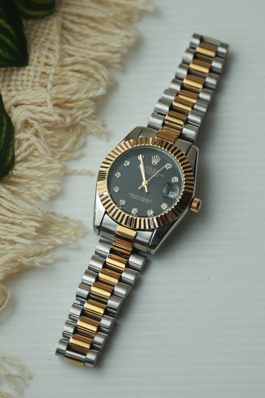 Premium Rolex TwoTone Black